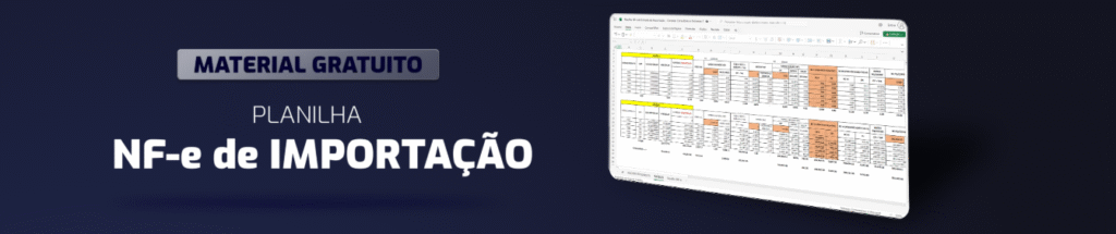 banner planilha nf e de importacao