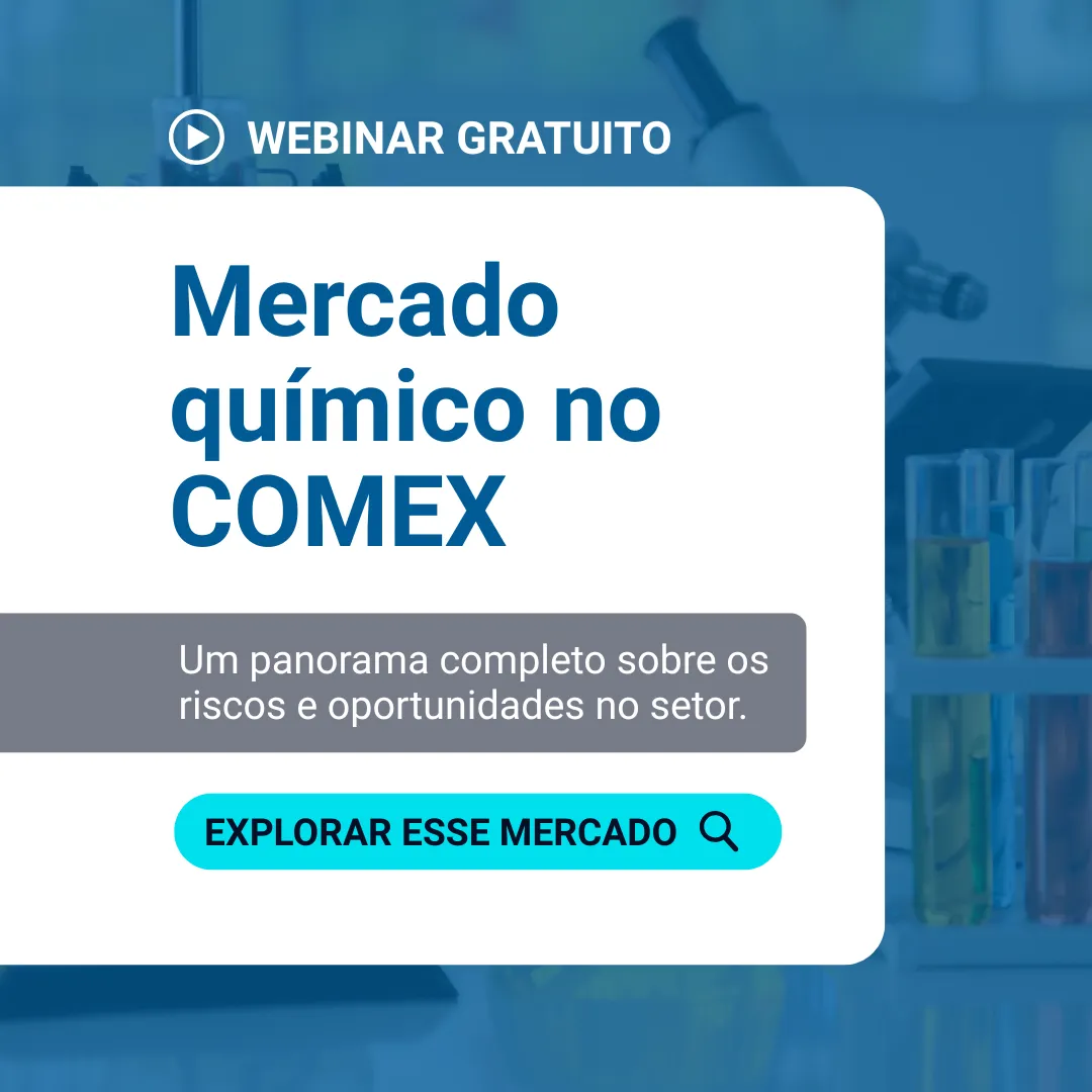 Banner Mercado de quimíco em foco